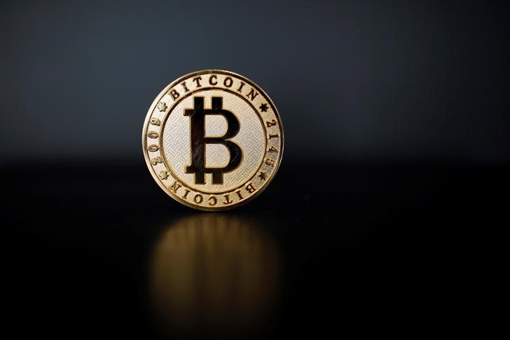 Ilustração da moeda digital Bitcoin